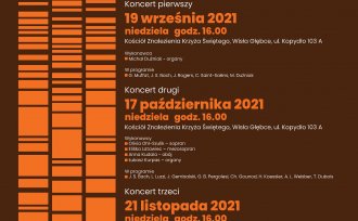 Plakat z programem - I Festiwal Muzyki Sakralnej Wisła Cantat